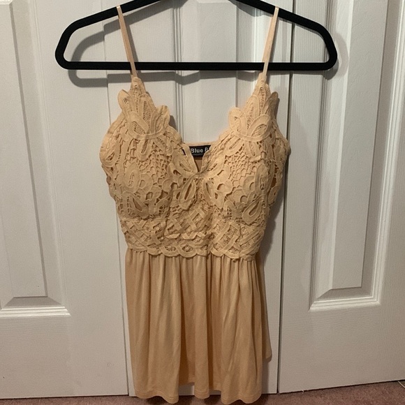 Blue B Collection Nude Lace Bralette Camisole Top US Size Small - Picture 2 of 7